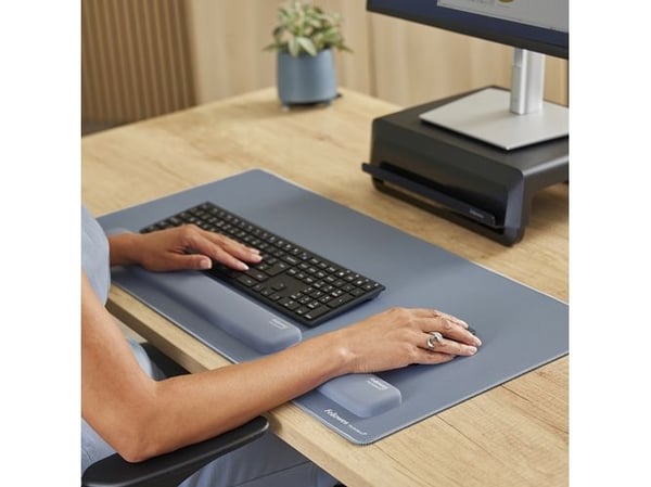 Fellowes Breyta, Lyseblå, Silikon, EN ISO 9241-5, 60 mm, 180 mm, 17,5 mm