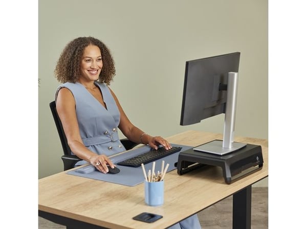 Fellowes Breyta, Lyseblå, Silikon, EN ISO 9241-5, 60 mm, 180 mm, 17,5 mm