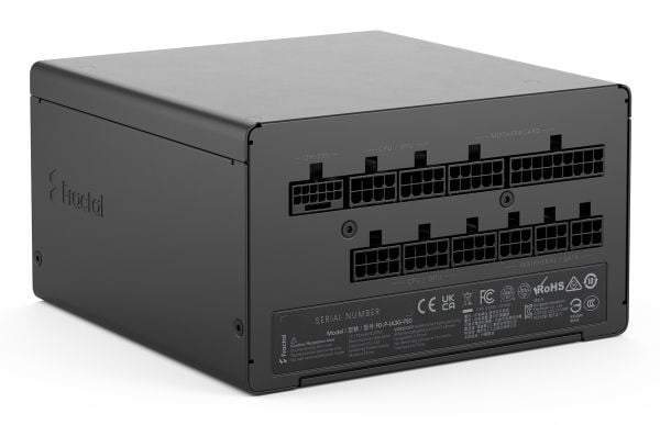 Fractal Design Ion 3 Gold - Strømforsyning (intern) - ATX12V 3.1 - 80 PLUS Gold - AC 100-240 V - 750 Watt - aktiv PFC - sort