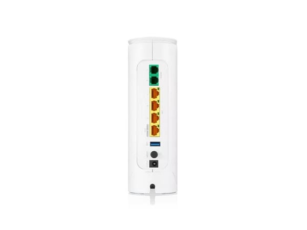 Zyxel EE Series EE3301-00 - Trådløs ruter - MPro Mesh Solutions 4-portssvitsj - 2.5GbE, Wi-Fi 7, 1GbE - Wi-Fi 5 - Dobbeltbånd - VoIP-gateway - vegg...