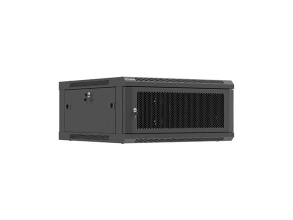 Lanberg 19" HANGING INSTALLATION RACK BOX 4U 600X600 svart perforerte dører (FLAT PACK)