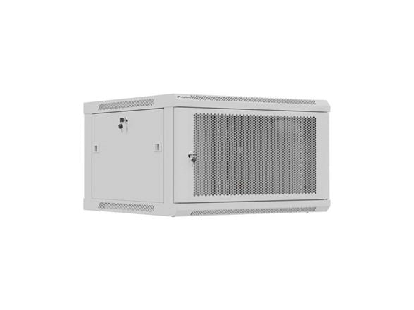 19" 6U 600X600 GRÅ LANBERG STANSEDØRINSTALLASJONSSTATIV (FLAT PAKKE)