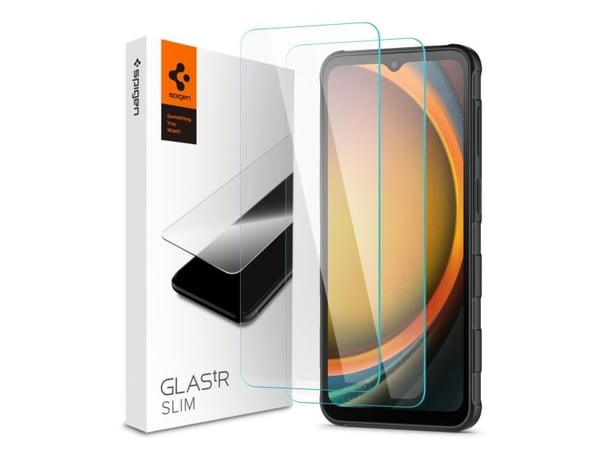 Spigen GLAS.tR Slim, Samsung, Galaxy XCover 7 Pro/7, Ripebestandig, Gjennomsiktig, 2 stykker