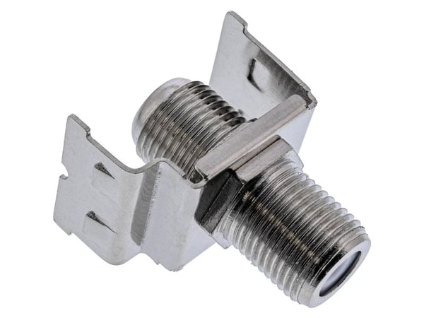 InLine 76202S, litteä, harmaa, RJ-45, naaras, 10GBase-T, 22/26