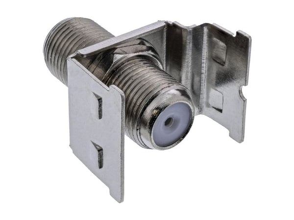 InLine 76202S, litteä, harmaa, RJ-45, naaras, 10GBase-T, 22/26