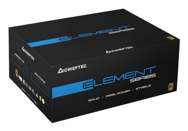 Chieftec ELEMENT Series ELP-700S - Strømforsyning (intern) - ATX12V 2.3 - 80 PLUS Bronze - AC 230 V - 700 watt - aktiv PFC - decent black