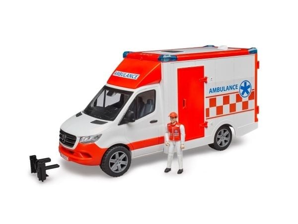 Bruder Mercedes-Benz Sprinter Ambulance med chauffør legetøj