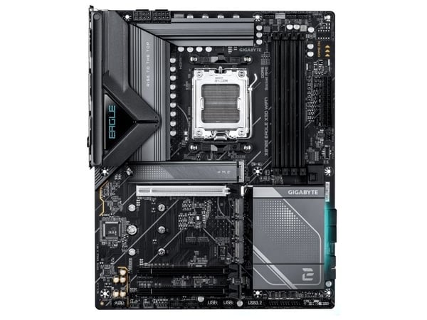 Gigabyte X870E EAGLE X3D WIFI7 - Hovedkort - ATX - Socket AM5 - AMD X870E Chipset - USB4, USB 3.2 Gen 2, USB 3.2 Gen 1, USB-C 3.2 Gen 2x2, USB-C 3....