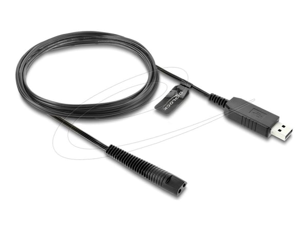Delock USB-latauskaapeli 12 V sähköparranajokoneelle yhteensopiva Braun Series 1, 3, 5, 7, 9 kanssa - Parranajokoneen latauslaitteen vaihtokaapeli