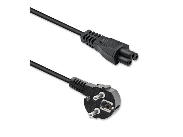 QOLTEC 50458 Kulmavirtakaapeli SCHUKO IEC C5 Clover 3x1.0mm 1.5m 1.5m QOLTEC 50458 Kulmavirtakaapeli SCHUKO IEC C5 Clover 3x1.0mm 1.5m 1.5m