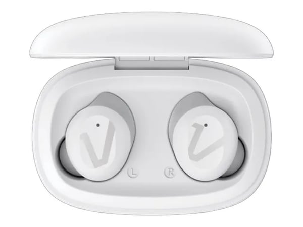 Veho RHOX - True wireless-hodetelefoner med mikrofon - i øret - Bluetooth - fusjonshvit