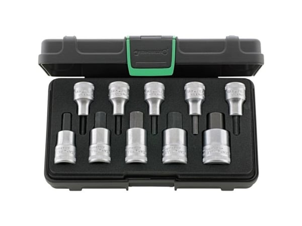 STAHLWILLE 96031508, Støpselsett, 10 hoder, 230 mm, 130 mm, 1,52 kg