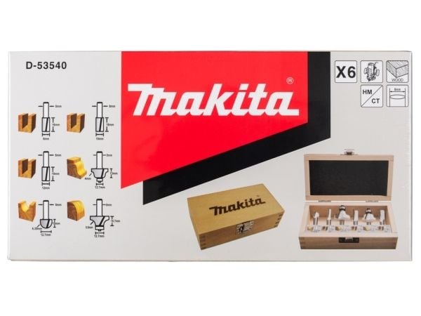 Makita D-53540, Jyrsinleikkurisetti, 8 mm