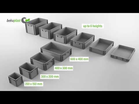 Eurokasse, plast 800x600x320 mm