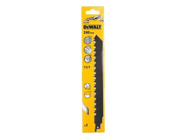 Dewalt sabelsågblad 240mm,12.7mm för tegel 1 st (DT2420-QZ)