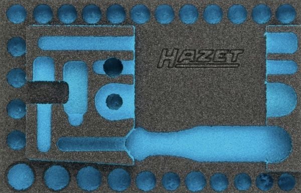 HAZET 163-338L Schaumstoffeinlage L x B 172 mm 114, Skuffemøbel, Blå, Grå, Skum, Tyskland, 342 mm, 519 mm