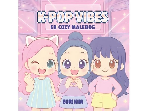 K-pop-vibber - en koselig malebok | Språk: Dansk