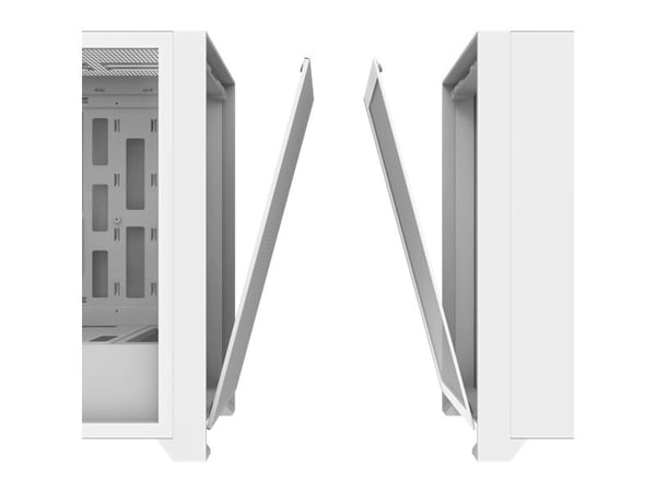 darkFlash DRX70 Mesh, Midi Tower, PC, Valkoinen, ATX, ITX, mikro ATX, Metalli, Karkaistu lasi, Pelaaminen