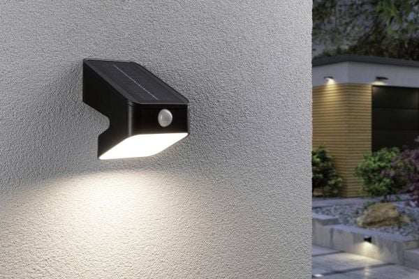 Paulmann 94608 Lesly Solar väggspot med rörelsesensor 5,5 W varmvit antracit