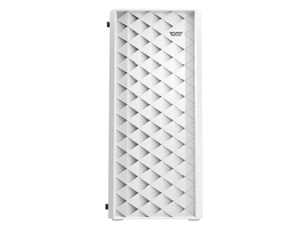 darkFlash DK351 WHITE, Midi Tower, PC, Valkoinen, ATX, ITX, mikro ATX, Metalli, Karkaistu lasi, Pelaaminen