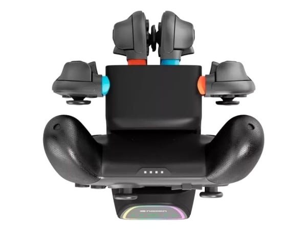 NACON SWITCHNEWCHARGERPRO, Nintendo Switch 2, Latausjalusta, musta, Punainen, USB, Langallinen, 1 kpl