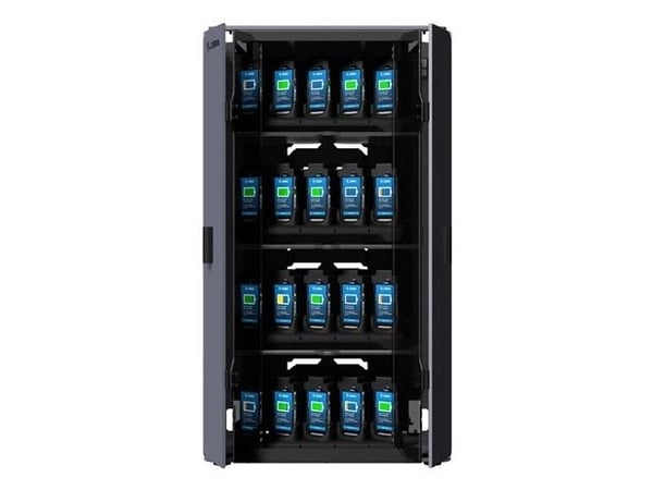 Zebra Intelligent Cabinets Medium - Kaappiyksikkö (2 hyllyä) - 40 tiedonkeruupäätelaitteelle - lataus - lukittava - teräs - lattiasta seinään asenn...