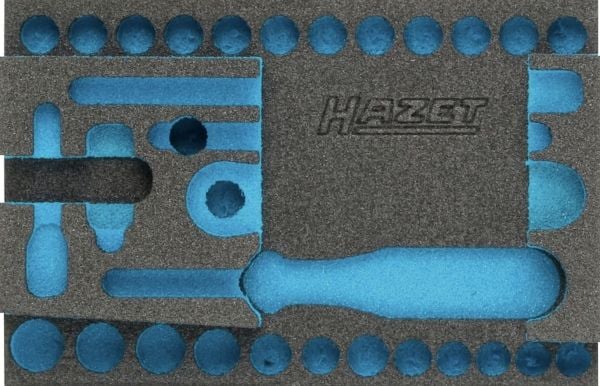 HAZET 163-337L, Vetolaatikkoyksikkö, Sininen, Harmaa, Vaahto, Saksa, 114 mm, 172 mm