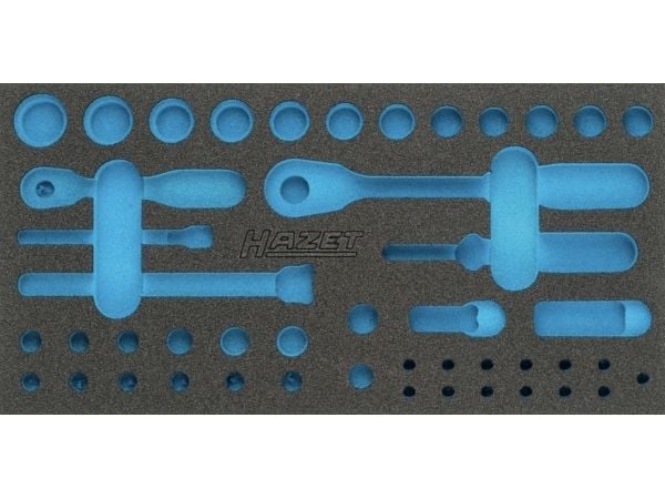 HAZET 163-351L, Vetolaatikkoyksikkö, Sininen, Harmaa, Vaahto, Saksa, 172 mm, 342 mm
