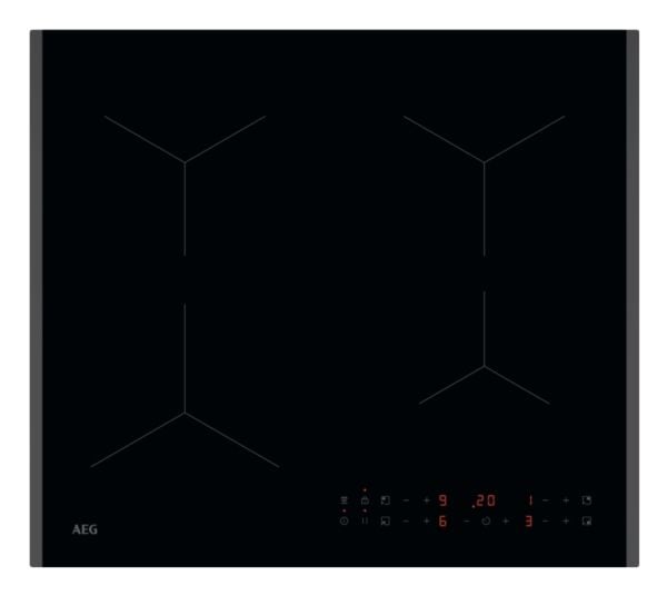 AEG TN64IA00FB, Svart, Innebygget, 60 cm, Sonebasert induksjon, 4 zone(s), 4 zone(s)