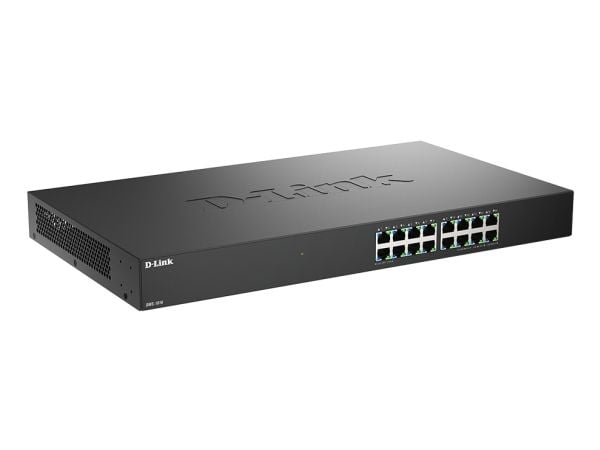 D-Link DMS-1016 - Switch - 16 x 10/100/1000/2.5G - stasjonær, rackmonterbar