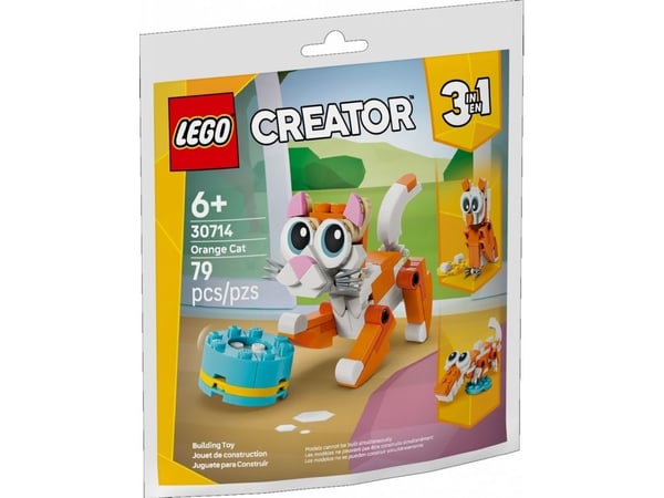 LEGO 30714 byggset Creator 3-in-1, 79 st., 6+, orange katt