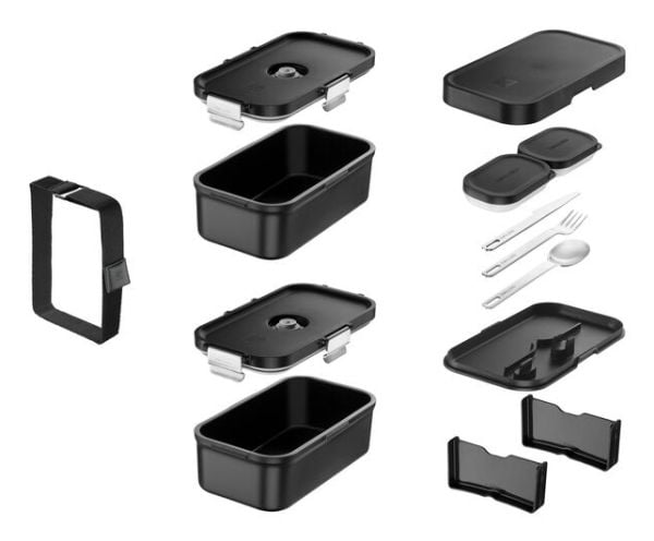 ZWILLING 1030913, Lunsjbokssett, Voksen, Svart, Polypropylen (PP), China, 122,9 mm