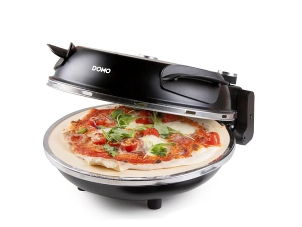 Domo DO9285PZ, 1 pizza(er), Svart, 32 cm, 400 °C, Keramisk, 0,9 m