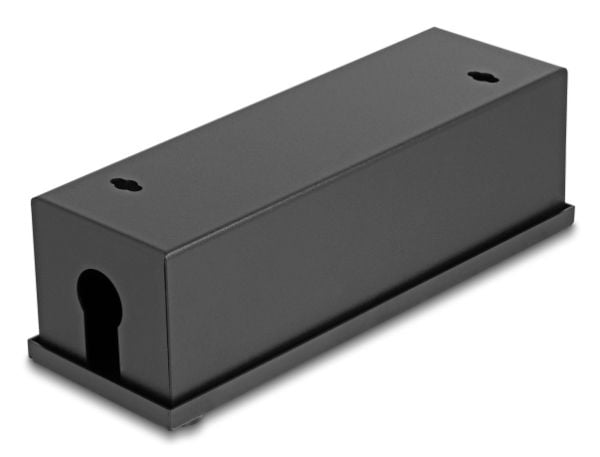 Delock Easy 45 modulstativ for bord- eller veggmontering - 4 port (22,5 x 45 mm) eller 2 port (45 x 45 mm), metall, svart
