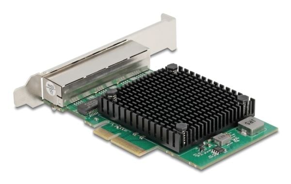 Delock - Nettverksadapter - PCIe 2.1 x4 lav profil - 2.5GBase-T x 4