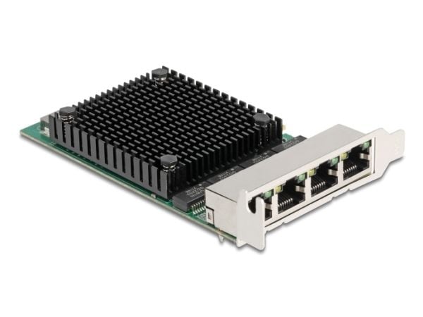 Delock - Nettverksadapter - PCIe 2.1 x4 lav profil - 2.5GBase-T x 4