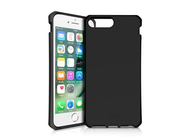 ITSKINS SPECTRUM SOLID cover til iPhone 8 Plus / 7 Plus / 6s Plus / 6 Plus®. Sort