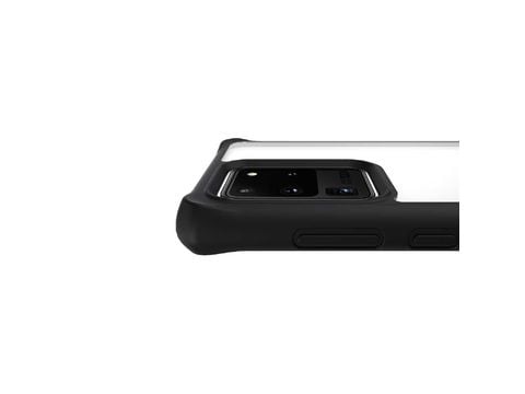 ITSKINS HYBRID SOLID cover til Samsung Galaxy S20 Ultra 4G / 5G®. Sort og gennemsigtig