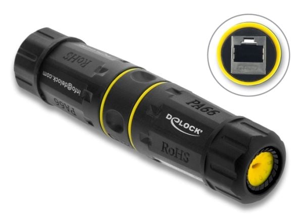 DeLOCK 90816, musta, Muovi, 1 kpl, Suora, M23, 4,5 mm