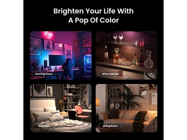 Yeelight Vega, Smartvegglampe, Hvit, Multi, Ambience, Tak, Bord, Bord, Vegg, 2,4 W