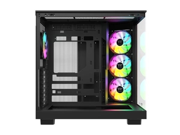 Thermaltake View 380 XL WS ARGB - Mid tower - ATX - sidepanel med vindu (herdet glass) - ingen strømforsyning (PS/2) - svart - USB/lyd