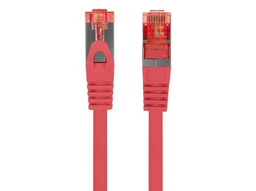 Liitäntäjohto Lanberg S/FTP cat.6 3m LSZH CU fluke läpäissyt czerwony