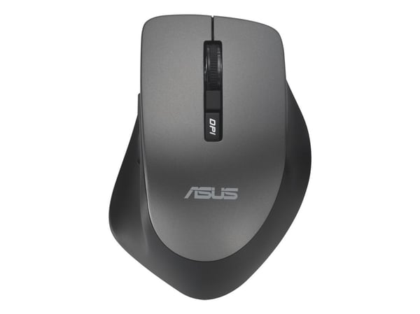 ASUS WT425 - Mus - optisk - 6 knapper - trådløs - USB trådløs mottaker - glanshvit