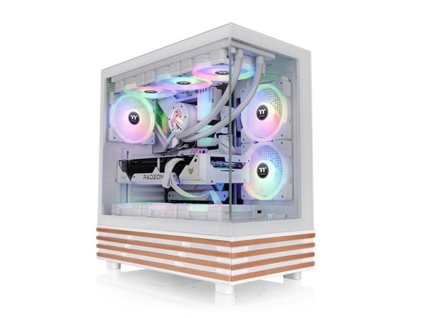 Thermaltake View 270 Plus WS ARGB - Mid tower - utvidet ATX (E-ATX) - sidepanel med vindu (herdet glass) - ingen strømforsyning (PS/2) - snø - USB/lyd