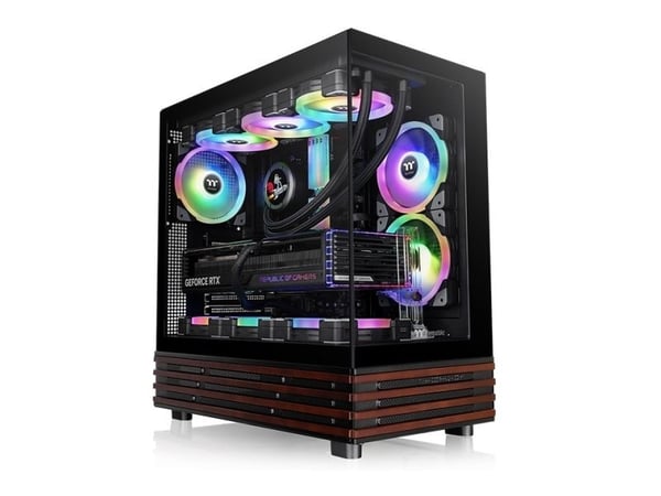 Thermaltake View 270 Plus WS ARGB - Mid tower - utvidet ATX (E-ATX) - sidepanel med vindu (herdet glass) - ingen strømforsyning (PS2) - svart - USB...