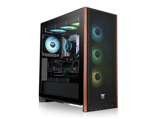 Thermaltake S370 WS, Midi Tower, PC, Svart, ATX, EATX, Micro ATX, Mini-ITX, SPCC, Herdet glass, Spilling