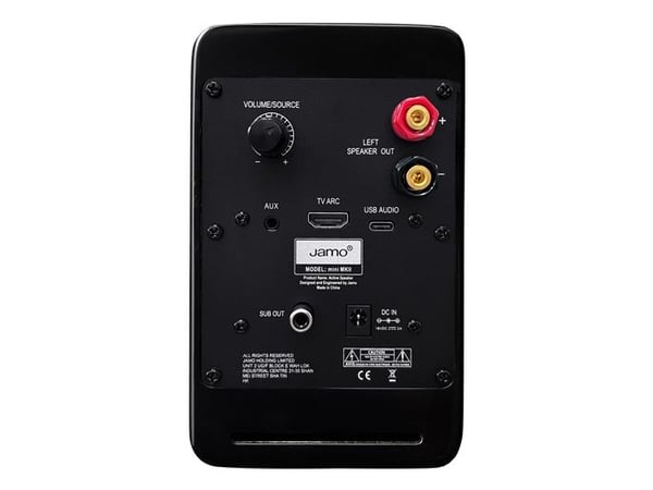 Jamo mini MKII, 2-veis, 2.0 kanaler, Ledning & Trådløs, Svart