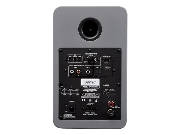 Jamo C705PA MKII, 2-veis, 2.0 kanaler, Ledning & Trådløs, 55 - 20000 Hz, Grå