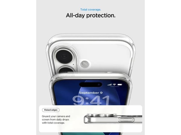 Spigen Ultra Hybrid (MagFit), Etui, Apple, iPhone 17, 16 cm (6.3"), Grafitt, Gjennomsiktig