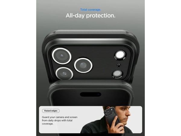 Spigen Tough Armor T (MagFit), Etui, Apple, iPhone 17 Pro, 16 cm (6.3"), Mørkegrå